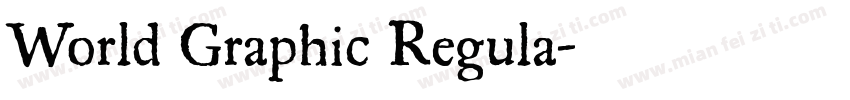 World Graphic Regula字体转换
